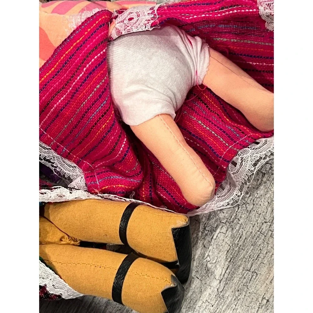 Mexican Rag‎ Dolls Set 2 Navajo Traditional Maria Folk Art Handmade Otomi Native